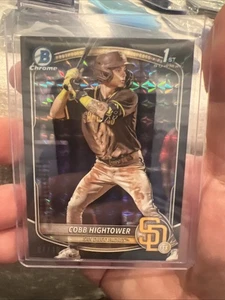 2025 Bowman Chrome Cobb Hightower Black XFractor BCP-104 07/10 - Picture 1 of 3
