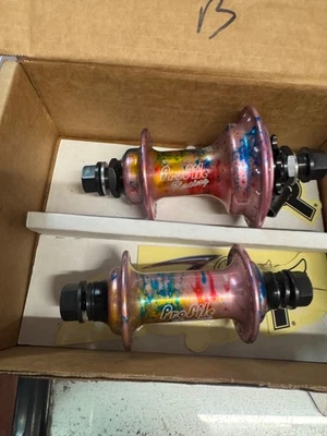 PROFILE RACING ZCOASTER GALAXY RUST HUBSET RHD ELITE FRONT BMX BIKE BIKES RIGHT - Image 1 of 4