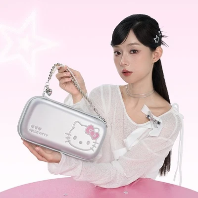 Cartoon Carrying Case for Nintendo Switch 2025 Storage Bag Silver Hard Shell KTY - Image 1 of 4