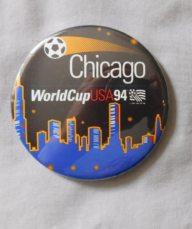 Chicago 1994 World Cup USA Wincraft 3 1/4” Button Pin - Image 1 of 1