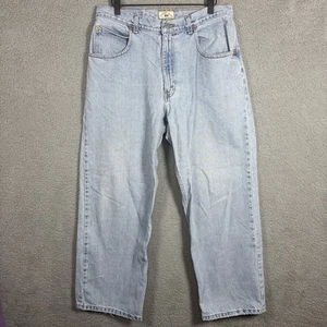 County Seat 32x29 Blue Denim Wide-Leg Baggy High-Rise Skater Y2K - Bild 1 von 7