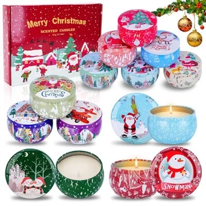 12PCS Christmas Scented Candles Gift for Women- Aromatherapy Candle for Home ... - Picture 1 of 9