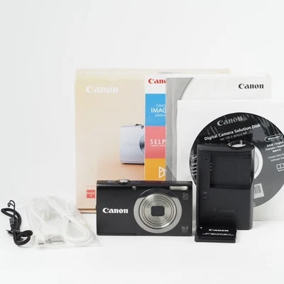 Canon PowerShot A2300 16.0MP Digital Camera Black [Near Mint w/Box] #13680 - Image 1 of 4