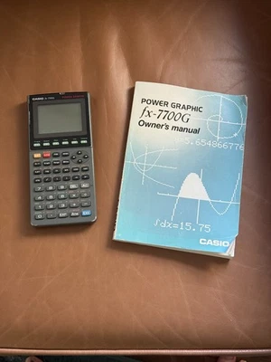 Casio fx-7000G Scientific Computer Graphic Calculator W/ Case and Book Vintage - Image 1 of 4