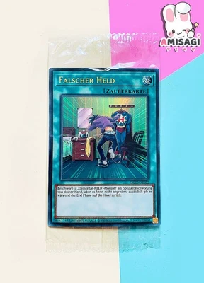 Yu-Gi-Oh! Card - Falscher Held LART-DE052 Trading Card TCG Lost Art Promo New - Image 1 of 2