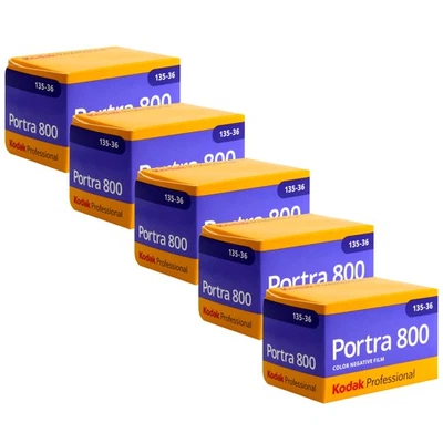 Kodak Portra 800 Color Negative Film (35mm Roll Film, 36 Exposures) - 5 Pack - Image 1 of 3