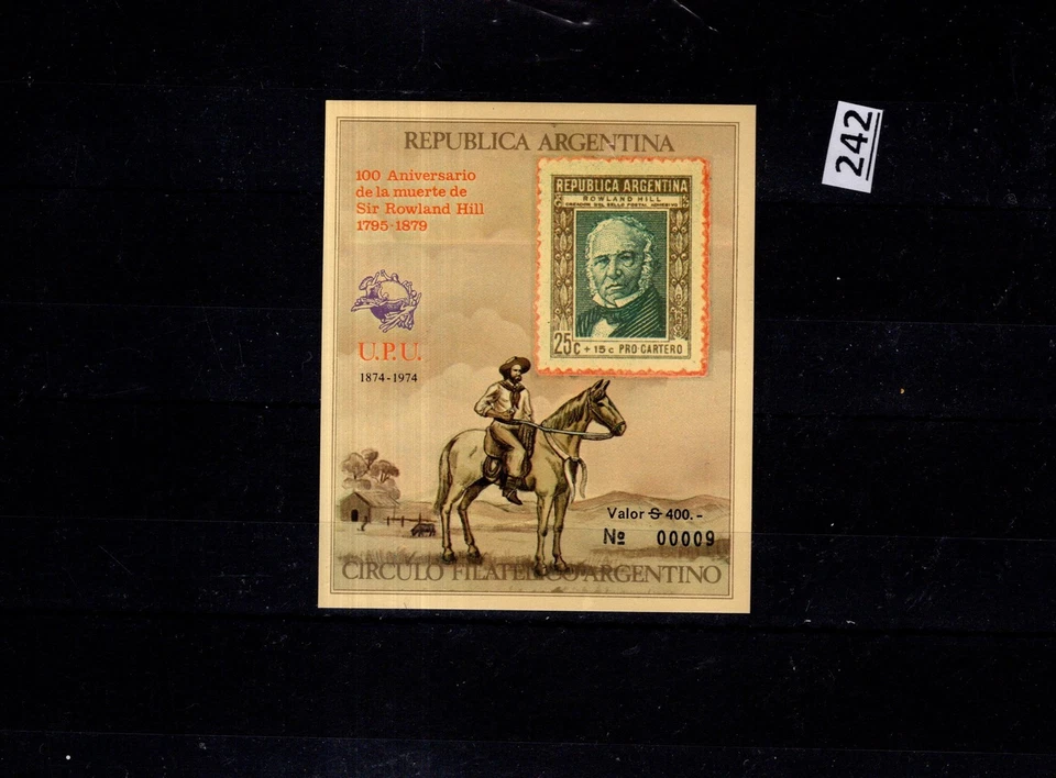 # ARGENTINA - MNH - IMPERF - ANIMALES - CABALLOS - COLINA ROWLAND  Foto 1 de 1
