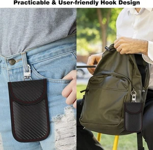 Autoschlüssel Faraday Etui - Diebstahlsicherung RFID Signal Blocker Tasche für schlüssellosen Zugang Auto - Bild 1 von 2