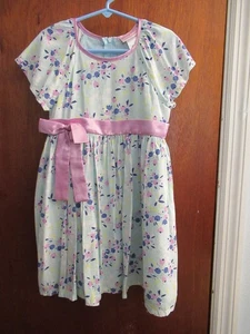 American Girl Bitty Baby Girls Floral Dress Sz 5 - Picture 1 of 2