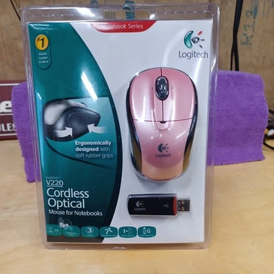 Logitech V220 Cordless Optical Mouse for Notebooks Laptops New Unopened Computer - Image 1 of 4
