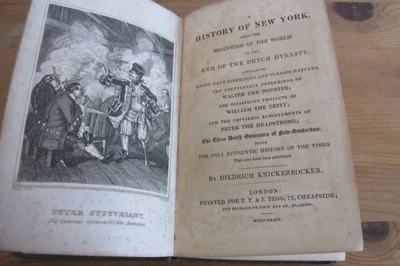 A History of New York by Diedrich Knickerbocker, 1834 edition. - Bild 1 von 4