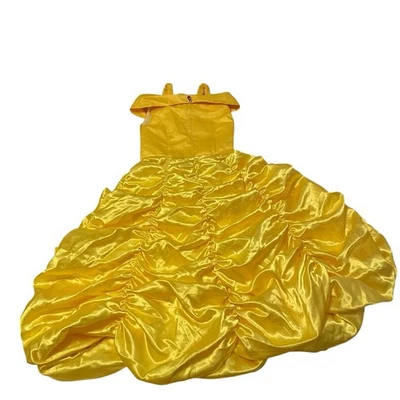 Disney принцесса Belle платье костюм с желтый атлас девочек размер Евро 150 США 12 - Изображение 1 из 4