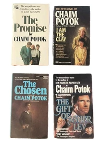 Lot Of 4 Chaim Potok Jewish Interest PB Novels: Chosen, Asher, Clay, Promise - Picture 1 of 9