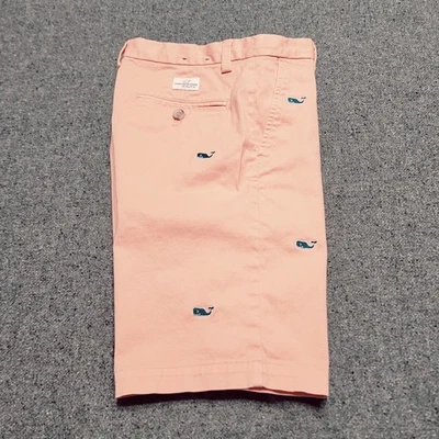 Vineyard Vines Shorts Boys 14 Coral Breaker Chino Whale Preppy Adjustable Youth  - Image 1 of 4