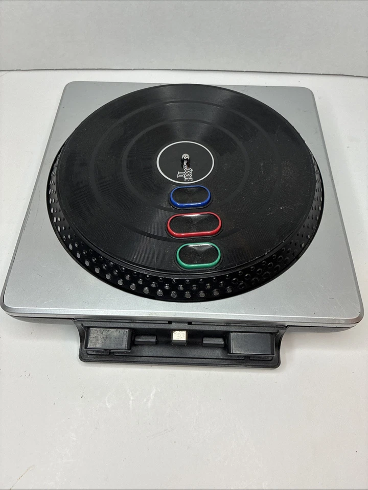 Toca-discos sem fio DJ Hero prata substituição somente para Xbox 360, Wii, PS2, PS3 - Imagem 1 de 4