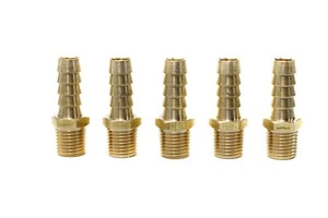 LTWFITTING 3/8-Inch Hose Barb x 1/4-Inch Male NPT Brass Coupler/Connector Fit... - Picture 1 of 6