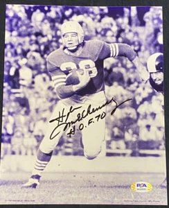 Hugh McElhenney San Francisco 49ers HOF 1970 Auto Signed 8x10 Photo ~ PSA/DNA - Picture 1 of 5
