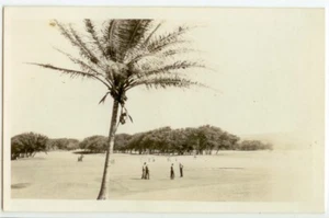 WWII 1940s Maui Marines on beach scene Real Photo -4th Marine Div CEB album - Picture 1 of 2