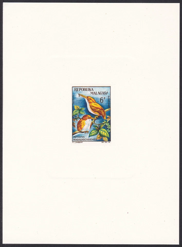 Madagascar Sc343 Bird, Madagascar Pigmy Kingfisher, Deluxe Proof - Image 1 of 1
