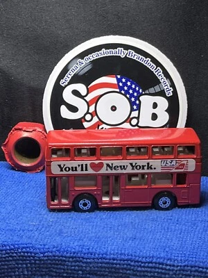 Matchbox Leyland Titan Double Decker Bus I Love New York Red Diecast NM Cond - Image 1 of 4