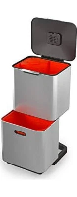 Joseph Joseph Pattumiera Raccolta Differenziata 30+30 Lt Inox 30060 Totem Max - Immagine 1 di 2