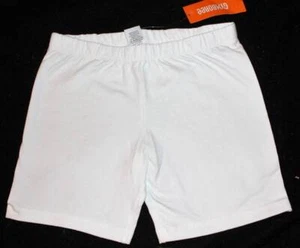 NWT Gymboree Girl's White Pink Knit Bike Shorts L Large 10 12 - Picture 1 of 3