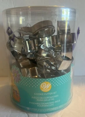 Juego de cortadores de galletas WILTON 18 piezas 2308-5008 cortadores de galletas de Pascua y primavera Foto 1 de 3