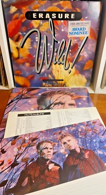 ERASURE - WILD ! 1st UK Press 1989 2 x Inserts + Inner LP EX Top Copy ! - Image 1 of 4