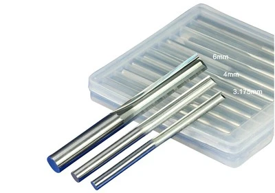 5x 6mm 1/4" Double Flute Straight Slot CNC Router Bits Tungsten Carbide 6*32mm - Image 1 of 4