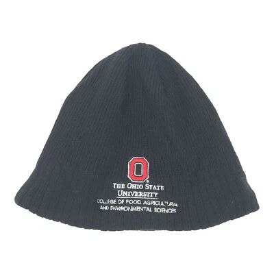 Вязаная черная шапка-бини Ohio State University Buckeyes унисекс для взрослых один размер - Изображение 1 из 4