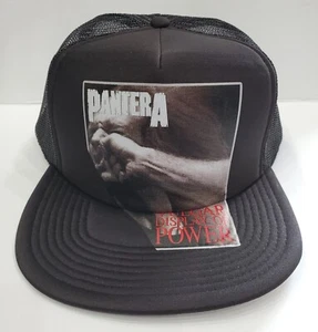 Mütze Metal Head schwarz Death Thrash Pantera Farben 5 Panel Trucker verstellbar - Bild 1 von 3