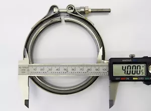 4" V-Band Clamp Stainless Steel for Diesel Turbo Heavy Duty High Quality VBAND - Foto 1 di 4