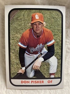 1981 Salt Lake City Gulls Minor League TCMA #24 Donald J. Pisker 