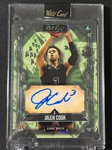2024 Wild Card Draw 5 Card Jalen Cook Auto #'d 3/3 LSU Tigers SP Autógrafo - Imagen 1 de 4