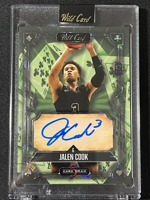 2024 Wild Card 5 Card Draw Jalen Cook Auto #'d 3/3 LSU Tigers SP Autograph - Image 1 of 4