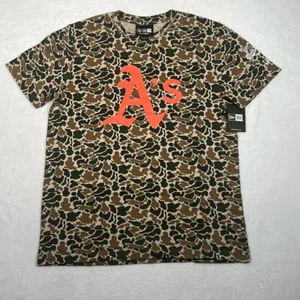 New Era MLB Oakland A’s Camo cotton Baseball T-shirt NWT Men Large - Picture 1 of 6