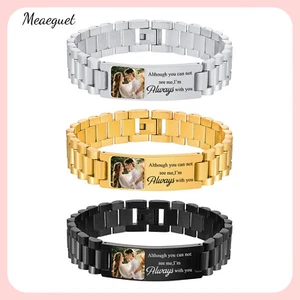 Hombre Masculino Reloj Pulsera Foto Personalizada Pulsera Día de San Valentín - Imagen 1 de 13