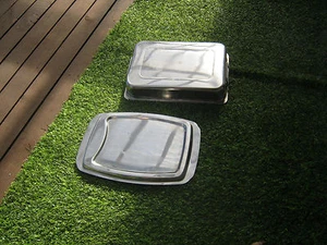 Homemaker carving roaster 36x26.5cm & tray 38x26.5cm Stainless Steel - Foto 1 di 10
