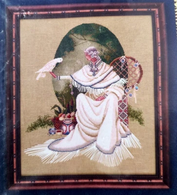 Butternut Road Spiritdancer Native American Counted Cross Stitch Pattern Chart - Image 1 of 4