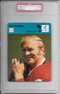 1977 Sportscaster Bobby Hull #05-20 PSA 9 MINT Japan Blackhawks * HOF * - Picture 1 of 2