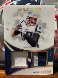 2019 Panini Collezione Immacolata Rob Gronkowski SSP Doppia Patch/10 - Foto 1 di 2