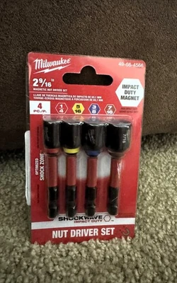 Milwaukee Tool 49-66-4566 4 Pc. Shockwave Impact Duty 2-9/16 In. Magnetic Nut - Image 1 of 2
