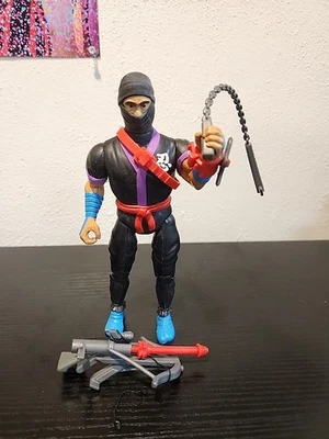 Vintage 1986 Black Dragon Ninja Rambo Figure Near Complete Coleco - Image 1 of 4