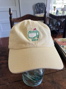 Masters Augusta National Golf Hat Cap 2014 American Needle Strapback Yellow - Picture 1 of 7