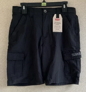 Boy's Levis Cargo, Relaxed XX Black Shorts Size 12R NWT - Picture 1 of 9