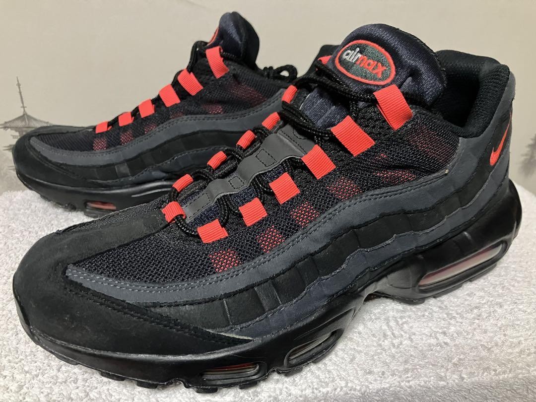 Nike Air Max 95 Black Laser Crimson for Sale | Authenticity