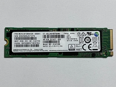 Samsung PM961 128 GB 256 GB 512 GB M.2 2280 NVMe PCIe SSD interno per laptop HP - Immagine 1 di 4