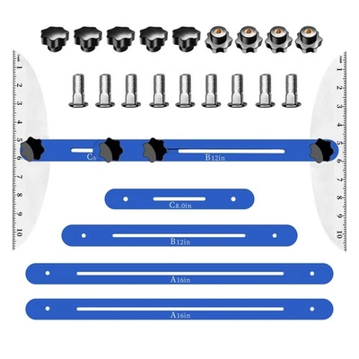 Herramienta de plantilla de banda de rodadura de escalera Plantilla de banda de rodadura de escalera Escriba - Medición de escalera... Foto 1 de 4