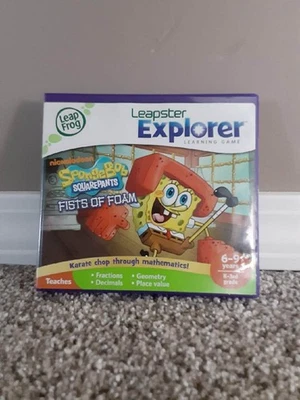 Leap Frog Leapster Explorer Spongebob Squarepants Fists Of Foam (No Manual) - Image 1 of 4