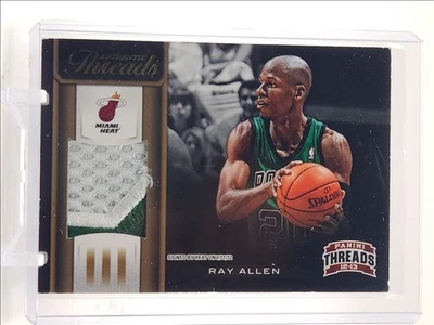 RAY ALLEN 2012-13 PANINI THREADS GAME-WORN PATCH PRIME HEAT #1 /25 Q4140 - Image 1 of 2